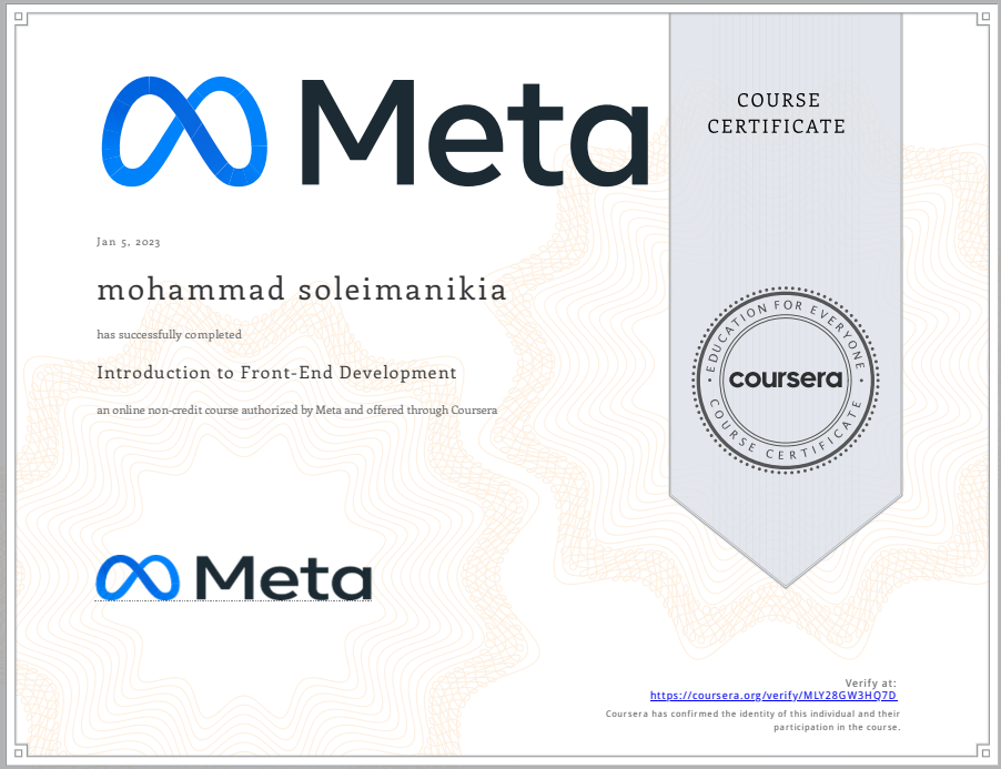 Certification Image